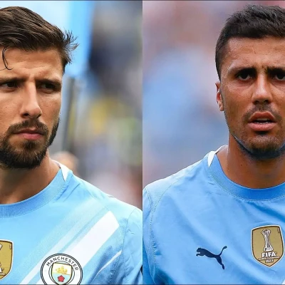 Ruben Dias and Rodri of Manchester City (Alamy image)