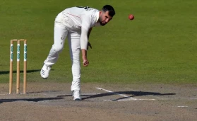 Saqib Mahmood went for one