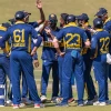 Sri Lanka ODI wicket celebration