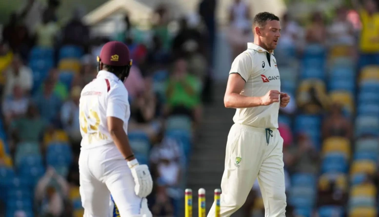 West indies v Australia 1st Test day 1 Josh Hazelwood